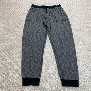 Goodfellow & Co Jogger Sweatpants Mens Medium Heather Gray Black Trim Pockets